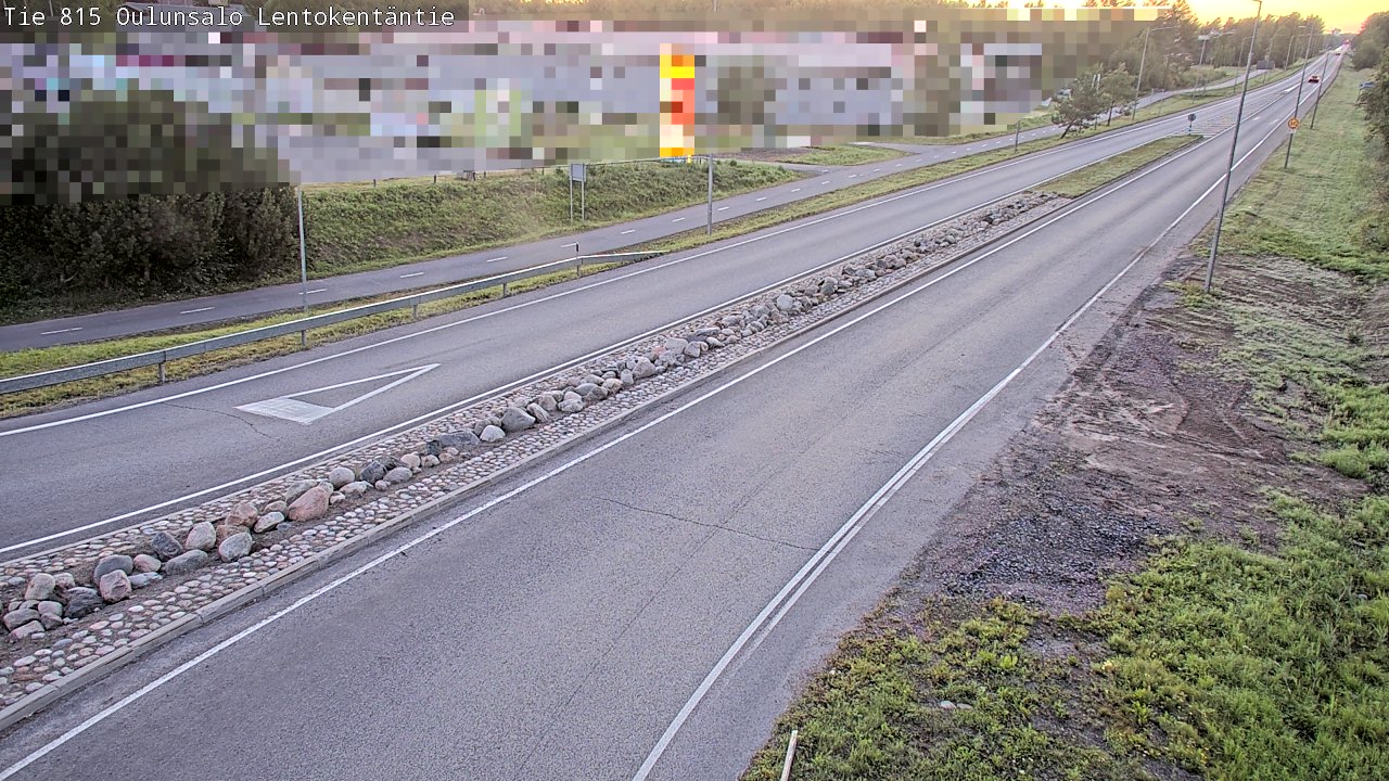 Kelikamerat Kuva Tie 816 Oulunsalo, Lentokentäntie, Oulu, Pohjois-Pohjanmaa