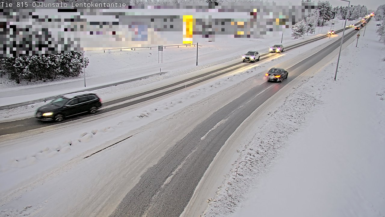 Weather Camera Image Road 816 Oulunsalo, Lentokentäntie, Oulu, Pohjois-Pohjanmaa