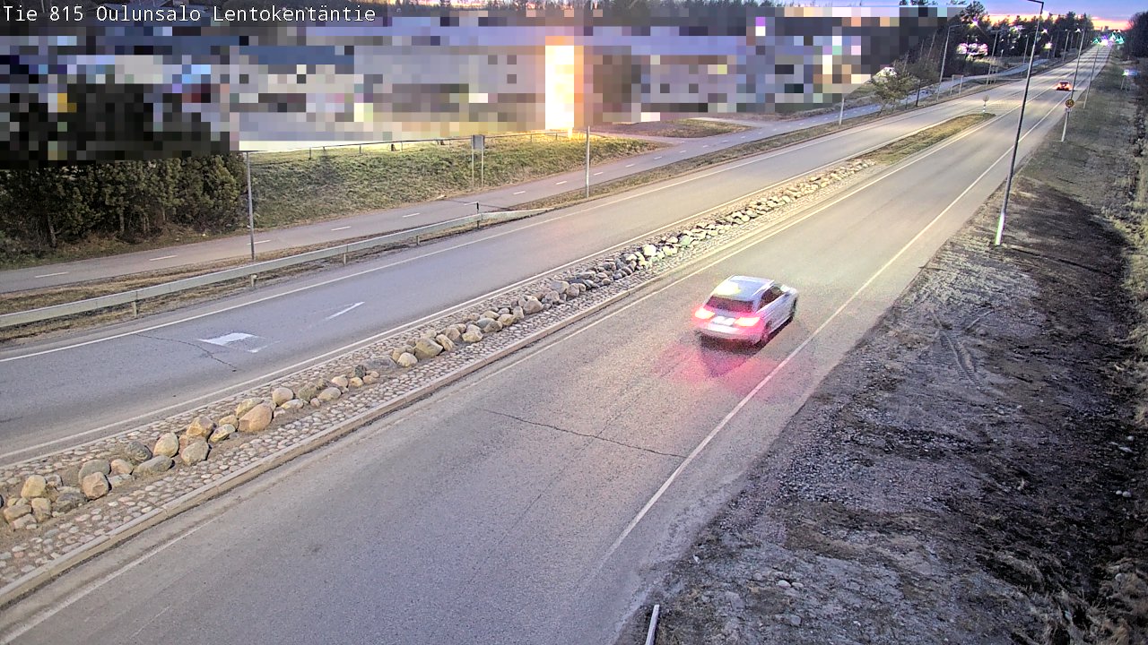 Weather Camera Image Road 816 Oulunsalo, Lentokentäntie, Oulu, Pohjois-Pohjanmaa