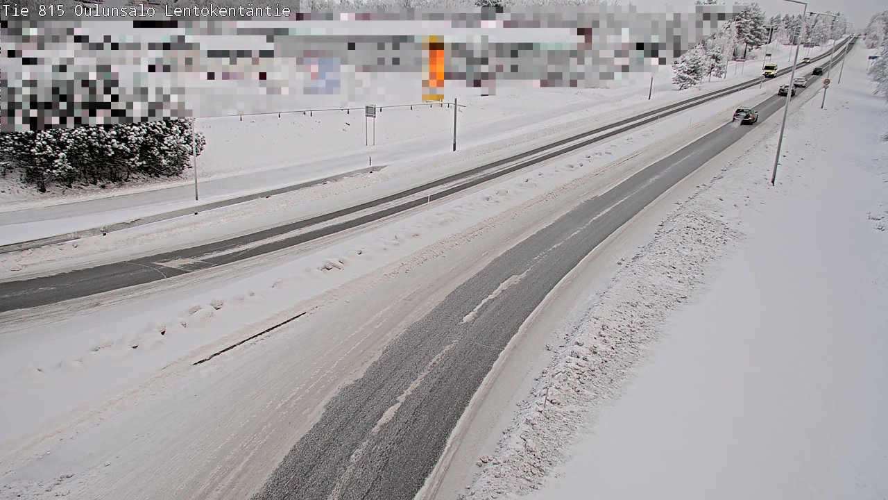 Kelikamerat Kuva Tie 816 Oulunsalo, Lentokentäntie, Oulu, Pohjois-Pohjanmaa