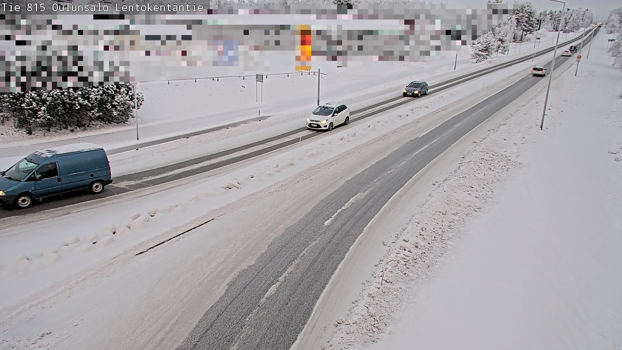 Weather Camera Image Road 816 Oulunsalo, Lentokentäntie, Oulu, Pohjois-Pohjanmaa
