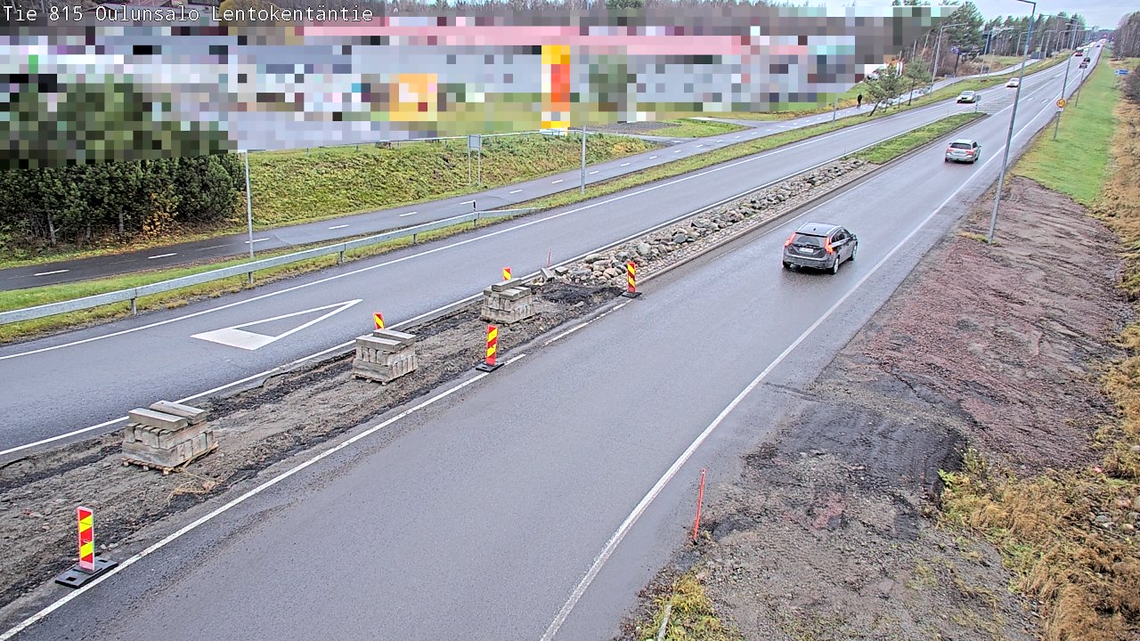 Kelikamerat Kuva Tie 816 Oulunsalo, Lentokentäntie, Oulu, Pohjois-Pohjanmaa