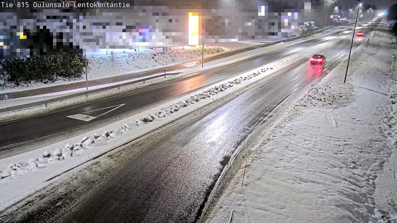 Weather Camera Image Väg 816 Uleåsalo, Lentokentäntie, Oulu, Pohjois-Pohjanmaa