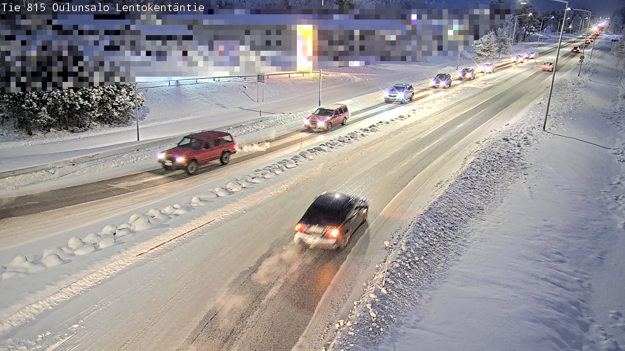 Weather Camera Image Road 816 Oulunsalo, Lentokentäntie, Oulu, Pohjois-Pohjanmaa