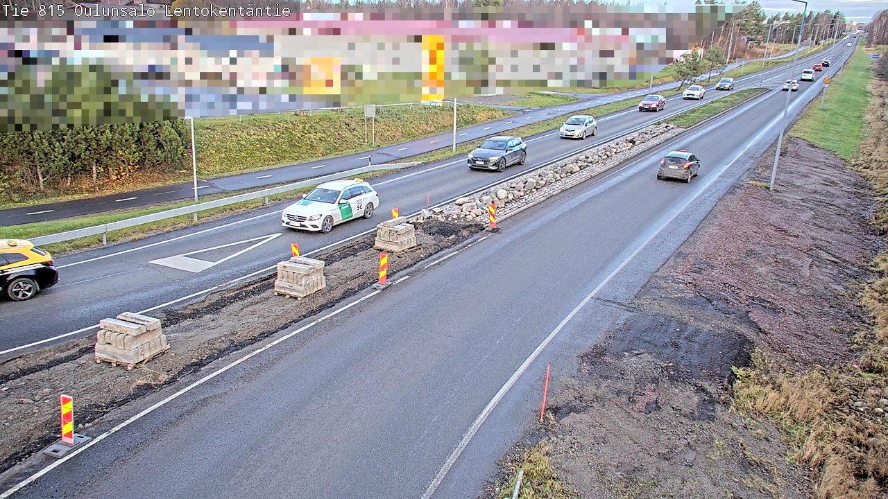 Kelikamerat Kuva Tie 816 Oulunsalo, Lentokentäntie, Oulu, Pohjois-Pohjanmaa