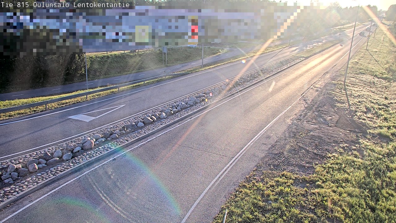 Weather Camera Image Road 816 Oulunsalo, Lentokentäntie, Oulu, Pohjois-Pohjanmaa