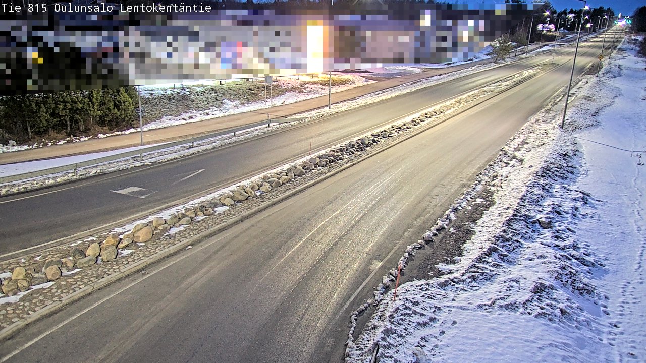 Kelikamerat Kuva Tie 816 Oulunsalo, Lentokentäntie, Oulu, Pohjois-Pohjanmaa