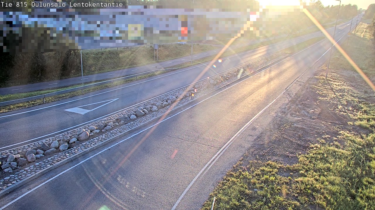 Weather Camera Image Road 816 Oulunsalo, Lentokentäntie, Oulu, Pohjois-Pohjanmaa