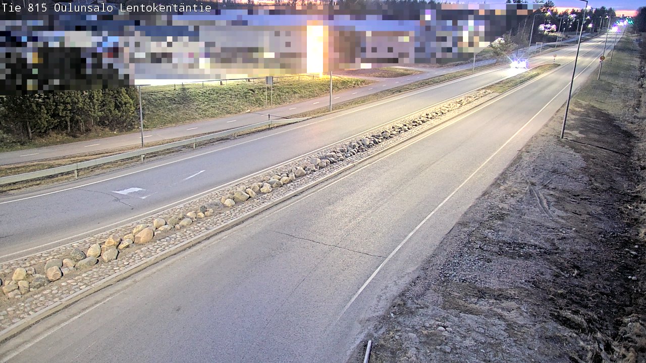 Weather Camera Image Road 816 Oulunsalo, Lentokentäntie, Oulu, Pohjois-Pohjanmaa