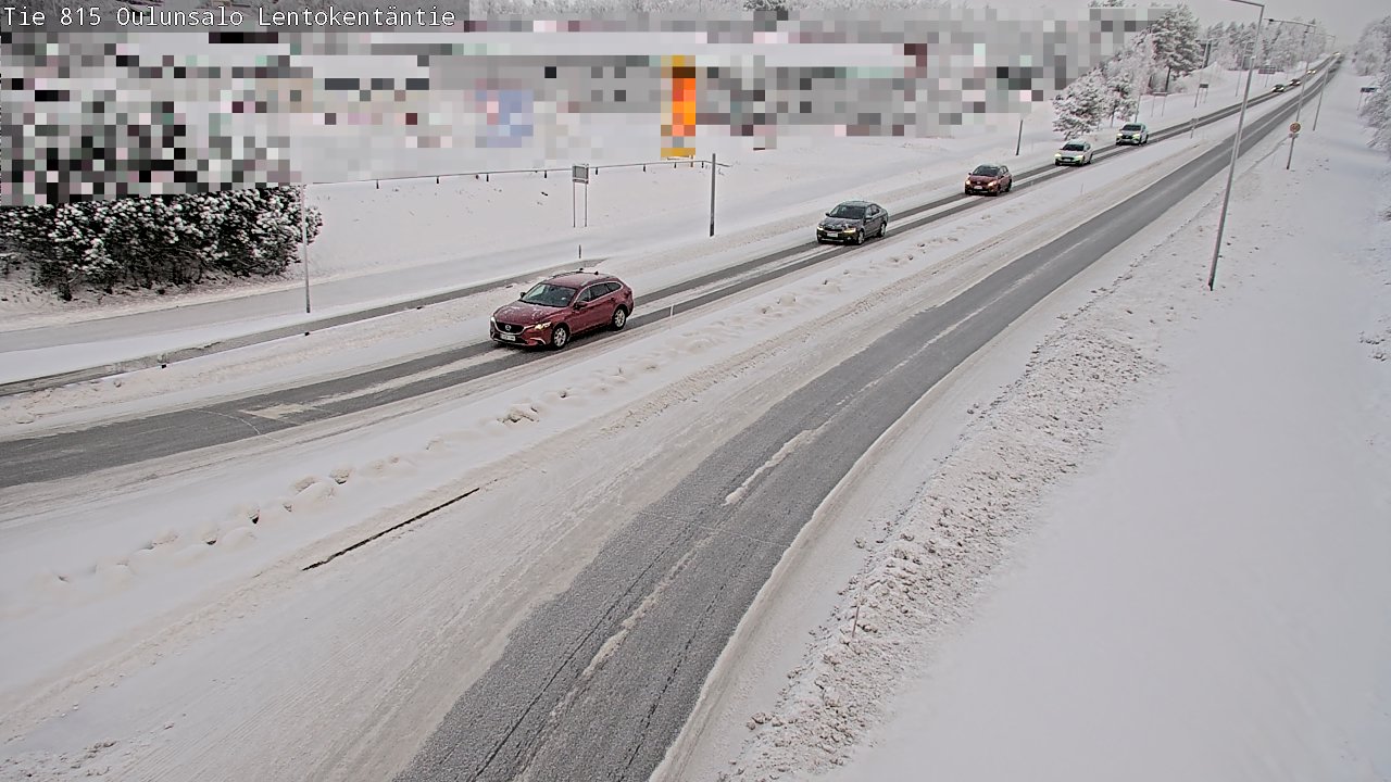 Kelikamerat Kuva Tie 816 Oulunsalo, Lentokentäntie, Oulu, Pohjois-Pohjanmaa