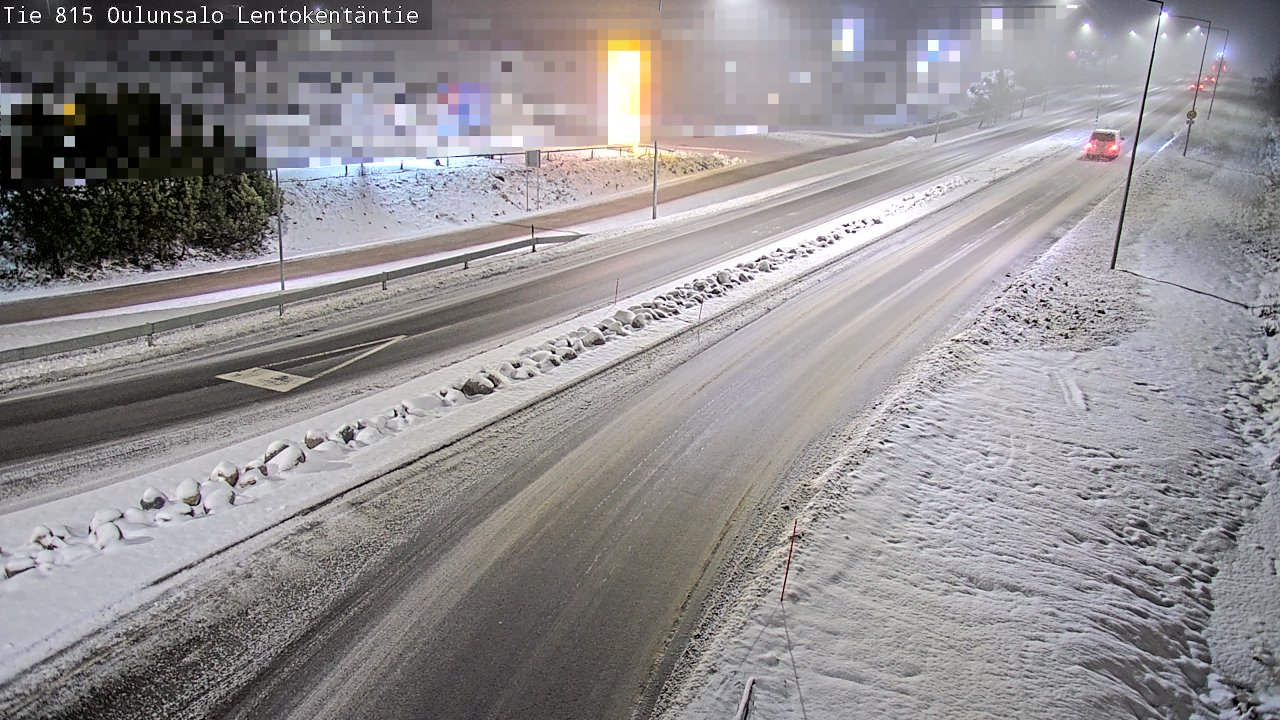 Weather Camera Image Väg 816 Uleåsalo, Lentokentäntie, Oulu, Pohjois-Pohjanmaa