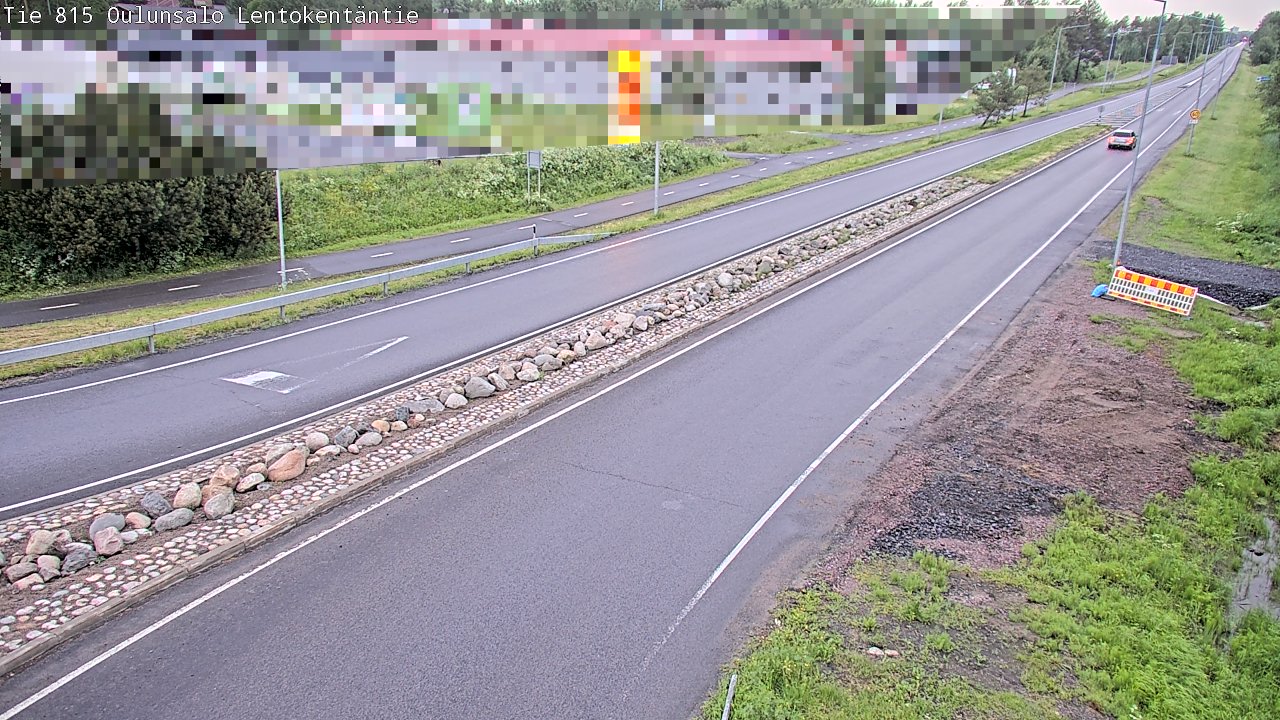 Kelikamerat Kuva Tie 816 Oulunsalo, Lentokentäntie, Oulu, Pohjois-Pohjanmaa