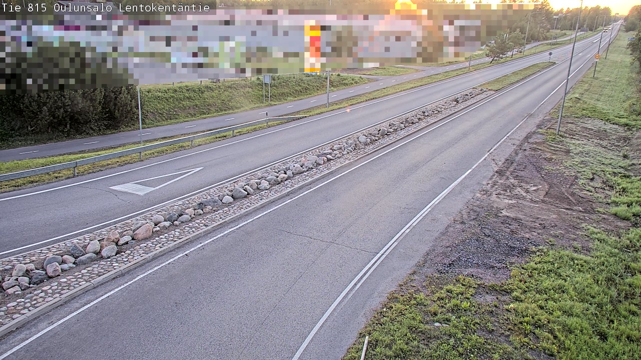 Kelikamerat Kuva Tie 816 Oulunsalo, Lentokentäntie, Oulu, Pohjois-Pohjanmaa