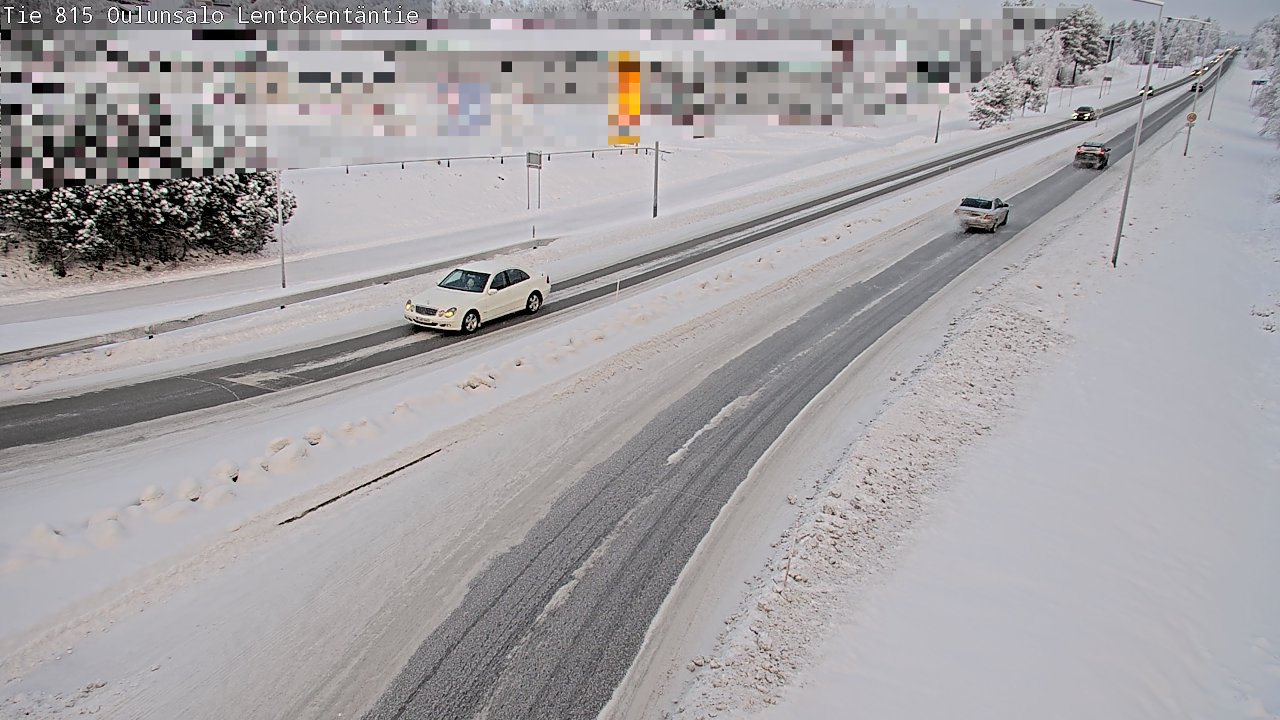Weather Camera Image Road 816 Oulunsalo, Lentokentäntie, Oulu, Pohjois-Pohjanmaa