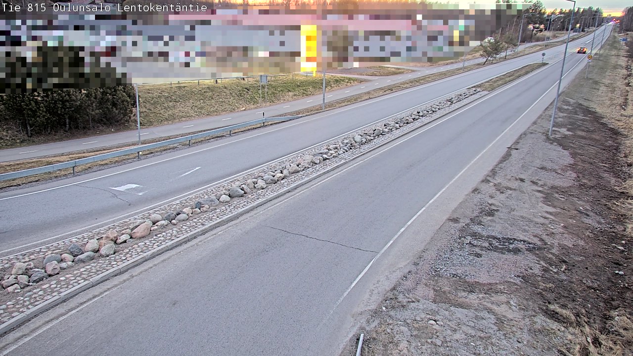 Weather Camera Image Road 816 Oulunsalo, Lentokentäntie, Oulu, Pohjois-Pohjanmaa
