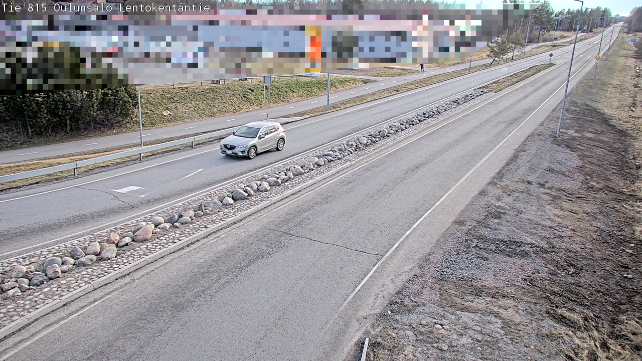 Weather Camera Image Väg 816 Uleåsalo, Lentokentäntie, Oulu, Pohjois-Pohjanmaa