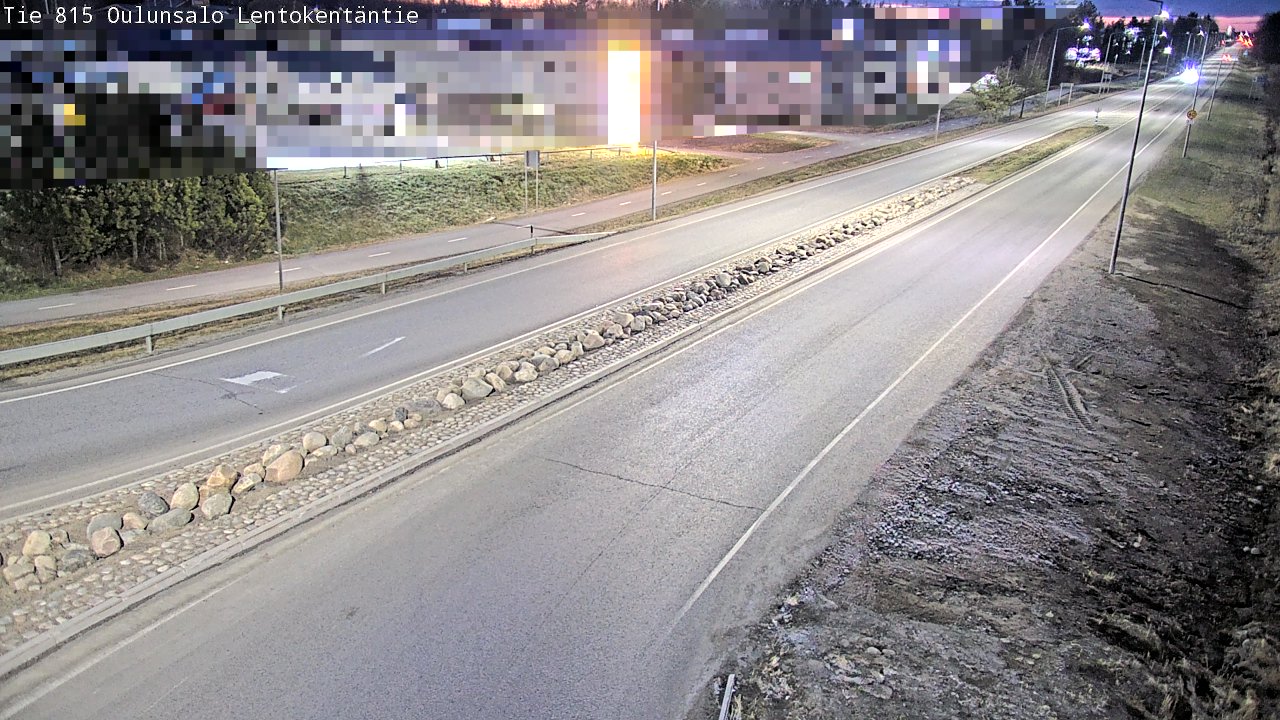 Weather Camera Image Road 816 Oulunsalo, Lentokentäntie, Oulu, Pohjois-Pohjanmaa