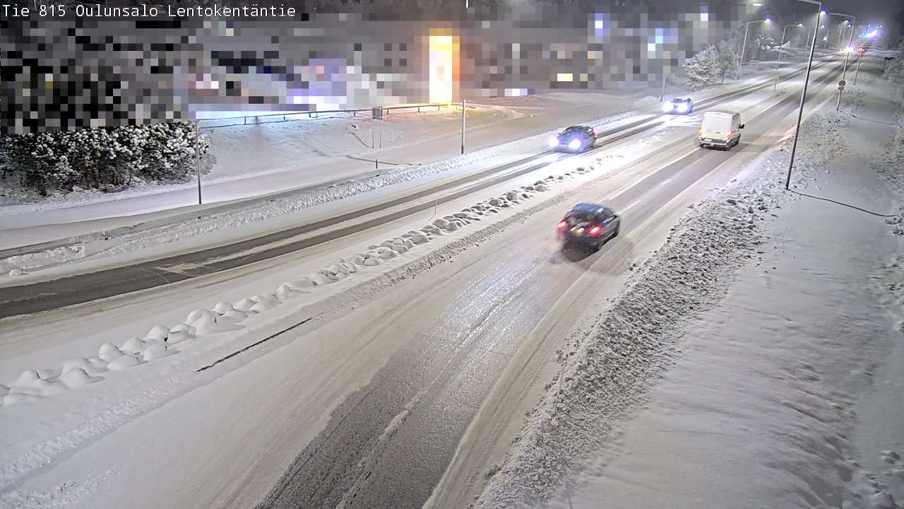 Weather Camera Image Road 816 Oulunsalo, Lentokentäntie, Oulu, Pohjois-Pohjanmaa