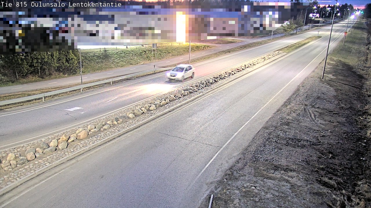 Weather Camera Image Road 816 Oulunsalo, Lentokentäntie, Oulu, Pohjois-Pohjanmaa