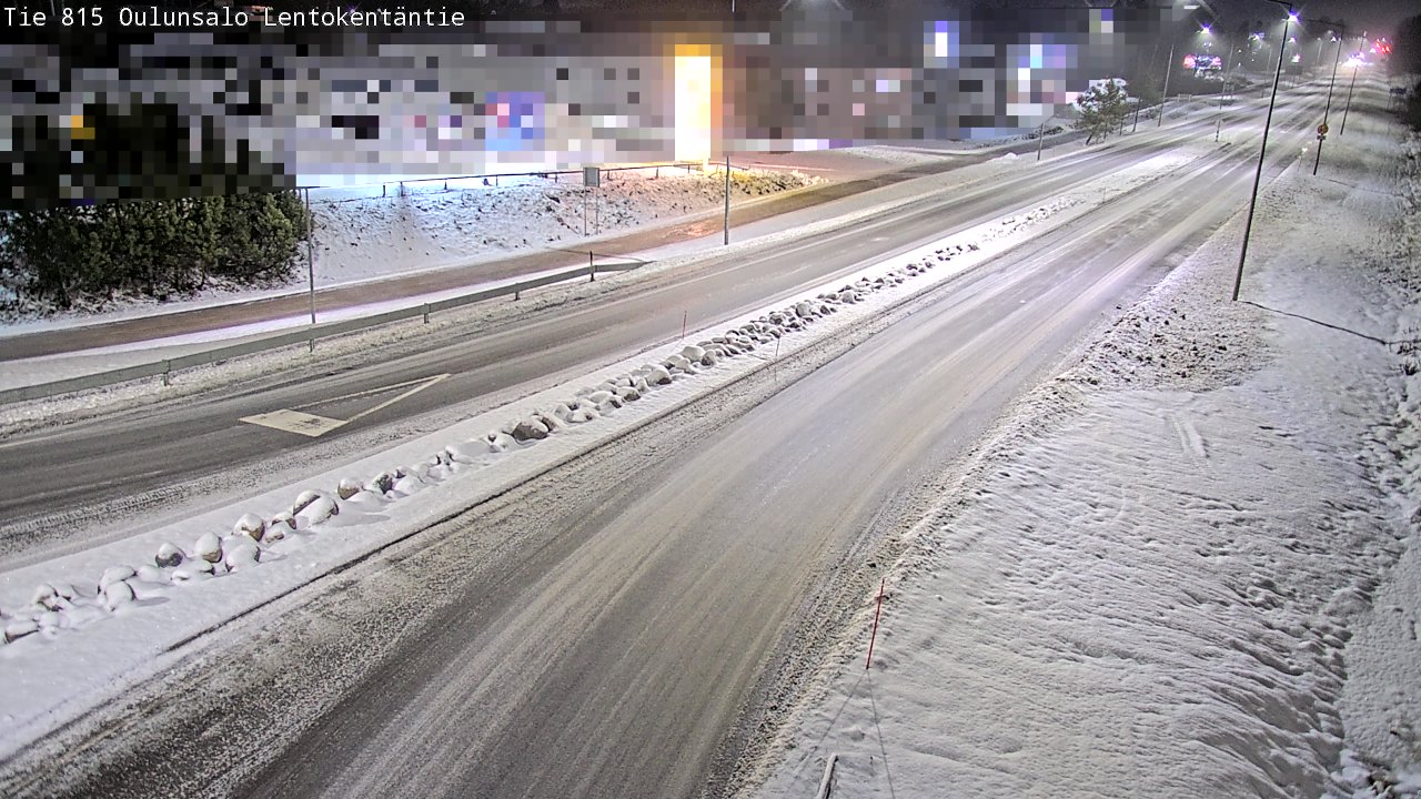 Weather Camera Image Väg 816 Uleåsalo, Lentokentäntie, Oulu, Pohjois-Pohjanmaa