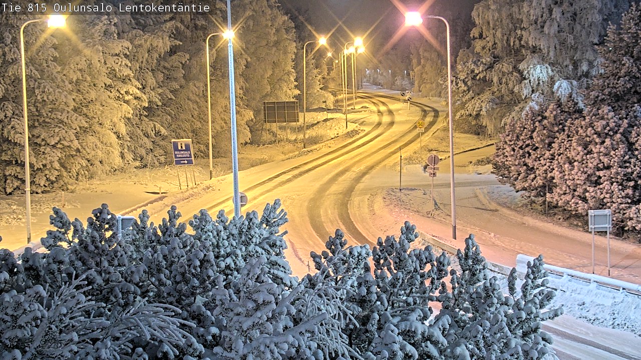Weather Camera Image Road 816 Oulunsalo, Lentokentäntie, Oulu, Pohjois-Pohjanmaa