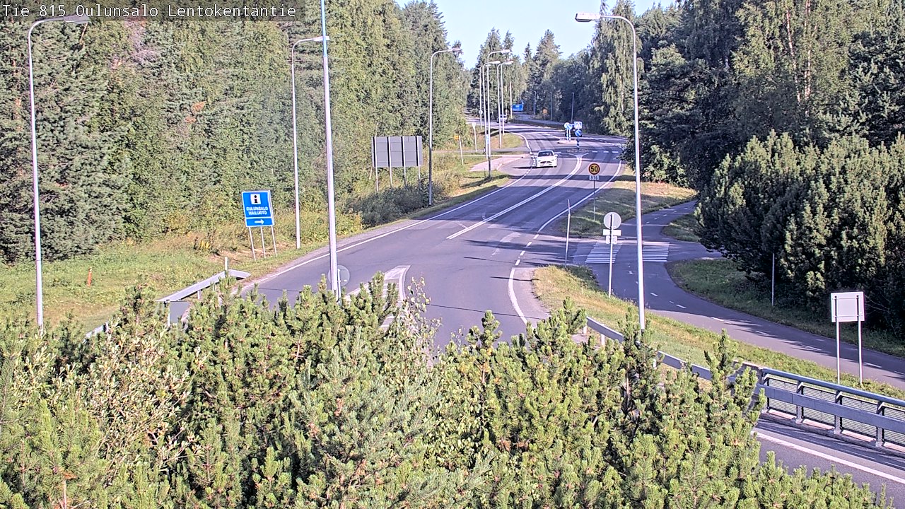 Weather Camera Image Road 816 Oulunsalo, Lentokentäntie, Oulu, Pohjois-Pohjanmaa