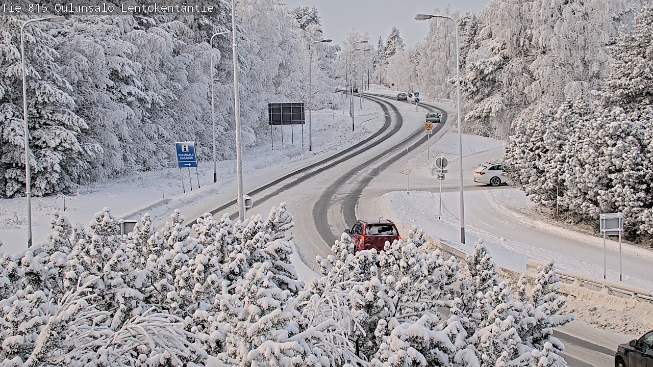 Weather Camera Image Road 816 Oulunsalo, Lentokentäntie, Oulu, Pohjois-Pohjanmaa