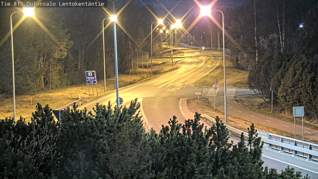Weather Camera Image Road 816 Oulunsalo, Lentokentäntie, Oulu, Pohjois-Pohjanmaa
