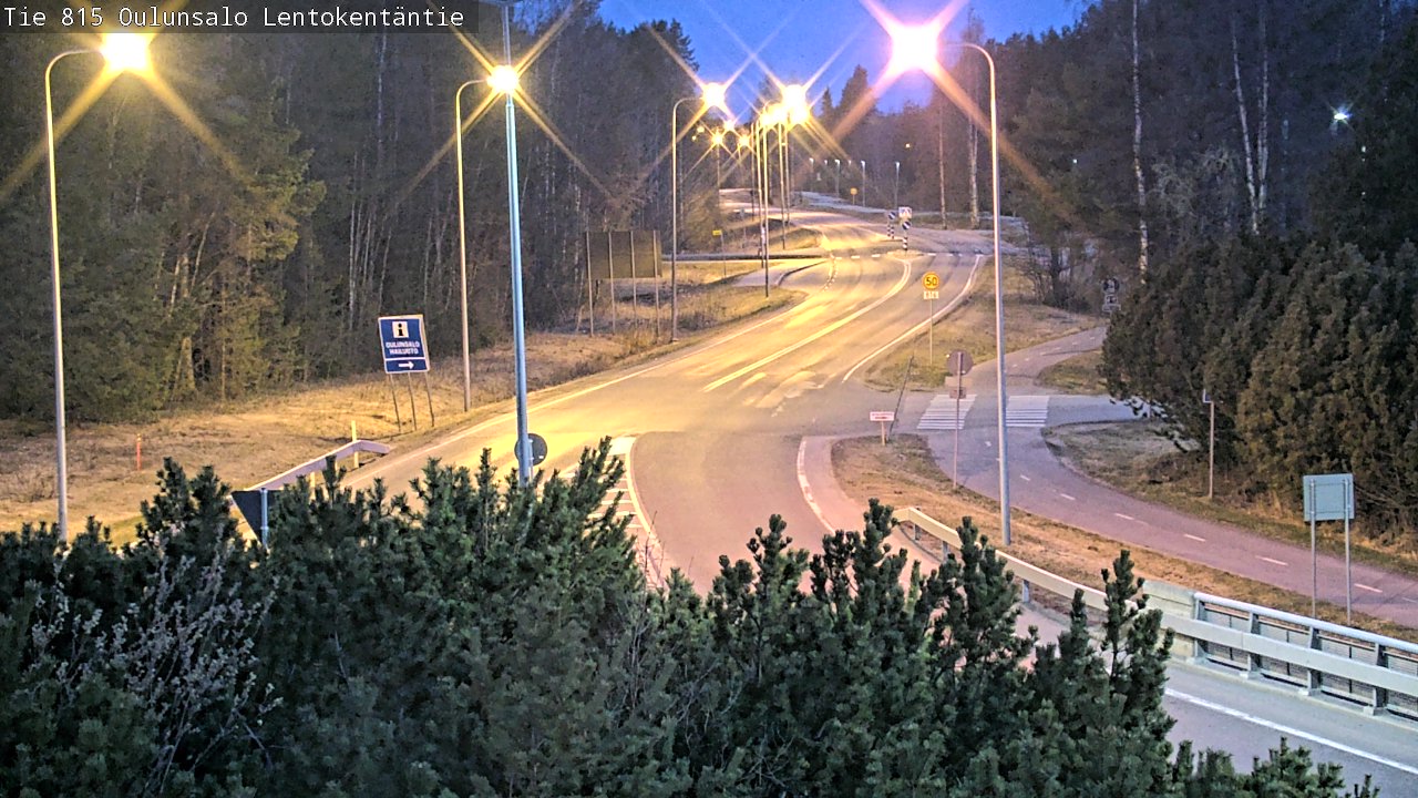 Weather Camera Image Road 816 Oulunsalo, Lentokentäntie, Oulu, Pohjois-Pohjanmaa
