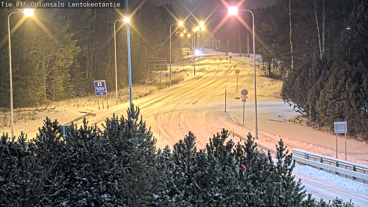 Kelikamerat Kuva Tie 816 Oulunsalo, Lentokentäntie, Oulu, Pohjois-Pohjanmaa