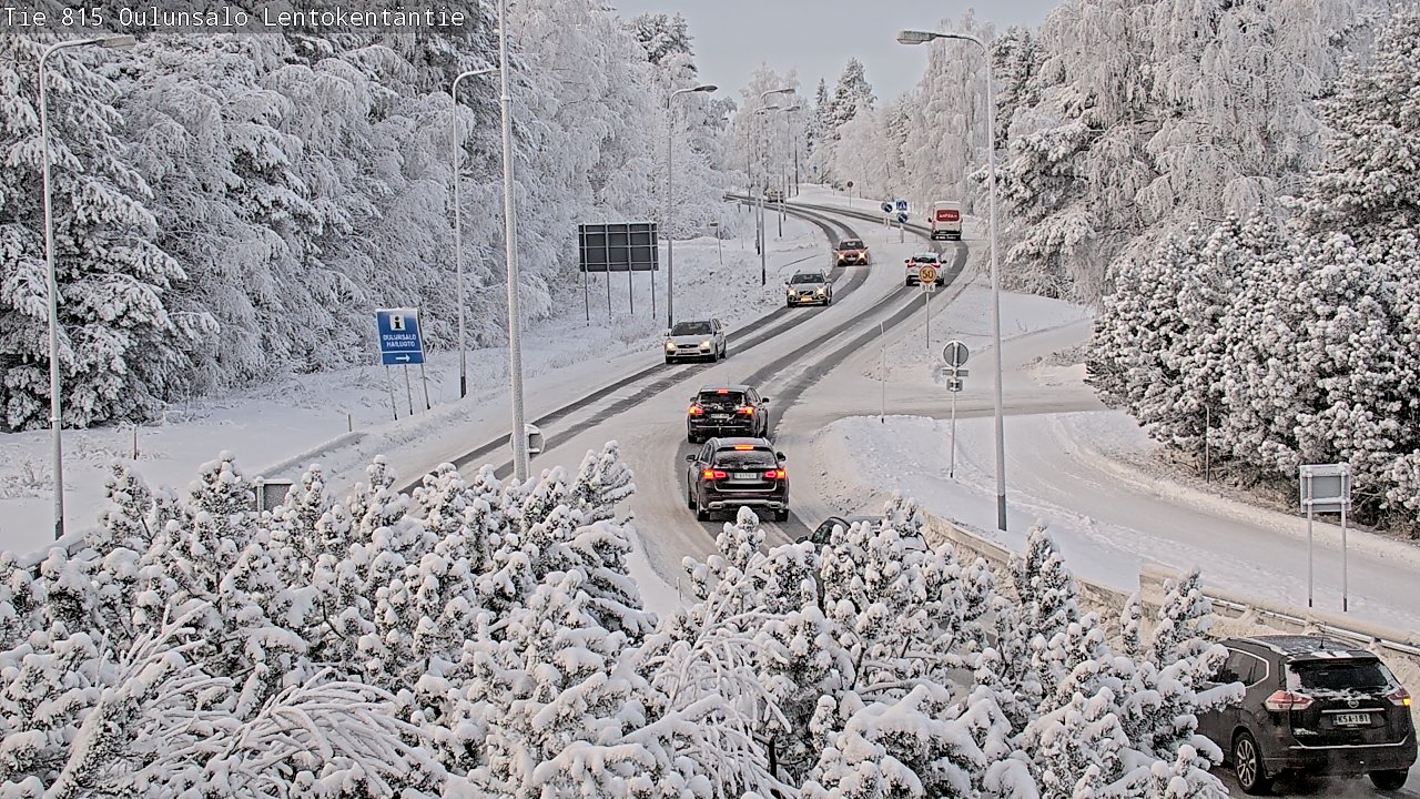 Weather Camera Image Road 816 Oulunsalo, Lentokentäntie, Oulu, Pohjois-Pohjanmaa