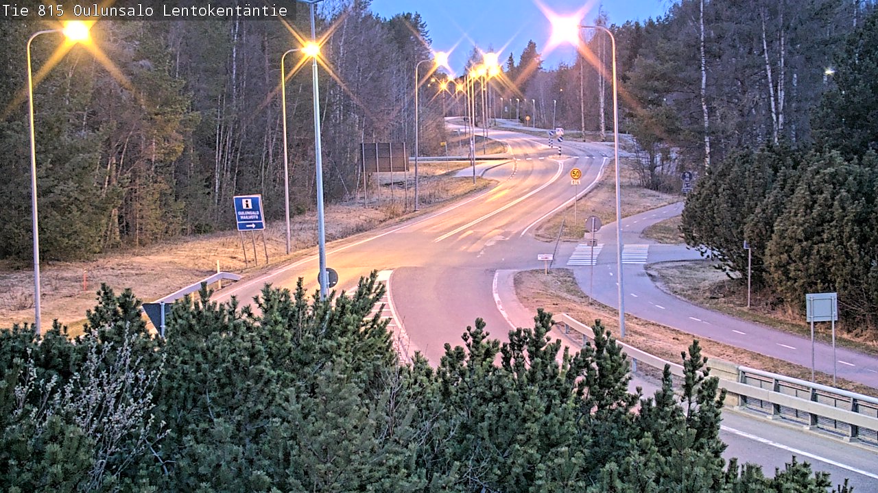 Weather Camera Image Road 816 Oulunsalo, Lentokentäntie, Oulu, Pohjois-Pohjanmaa