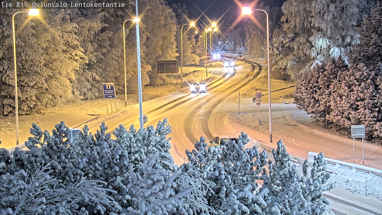 Weather Camera Image Road 816 Oulunsalo, Lentokentäntie, Oulu, Pohjois-Pohjanmaa