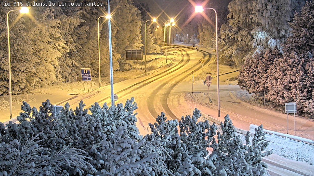 Weather Camera Image Road 816 Oulunsalo, Lentokentäntie, Oulu, Pohjois-Pohjanmaa