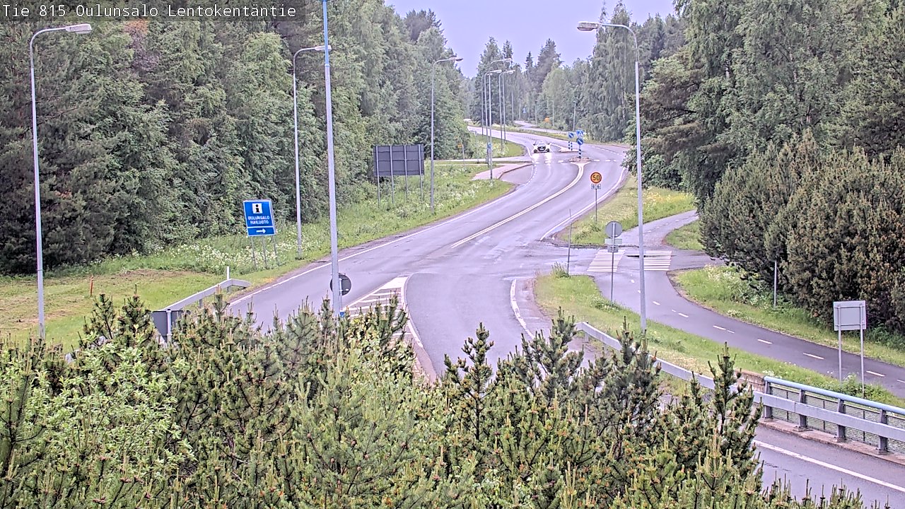 Kelikamerat Kuva Tie 816 Oulunsalo, Lentokentäntie, Oulu, Pohjois-Pohjanmaa