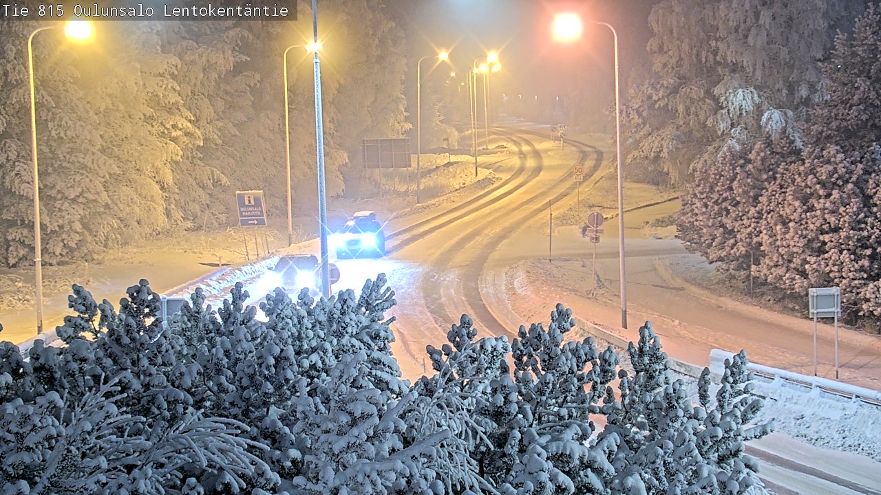 Weather Camera Image Road 816 Oulunsalo, Lentokentäntie, Oulu, Pohjois-Pohjanmaa