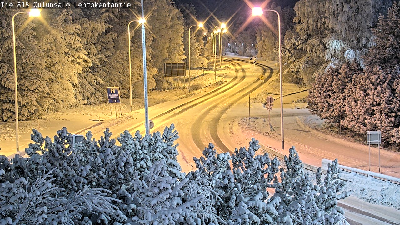 Weather Camera Image Road 816 Oulunsalo, Lentokentäntie, Oulu, Pohjois-Pohjanmaa