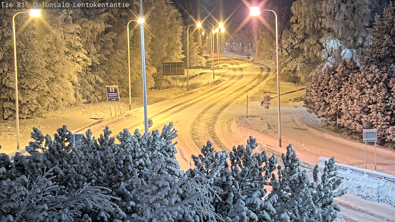 Weather Camera Image Road 816 Oulunsalo, Lentokentäntie, Oulu, Pohjois-Pohjanmaa
