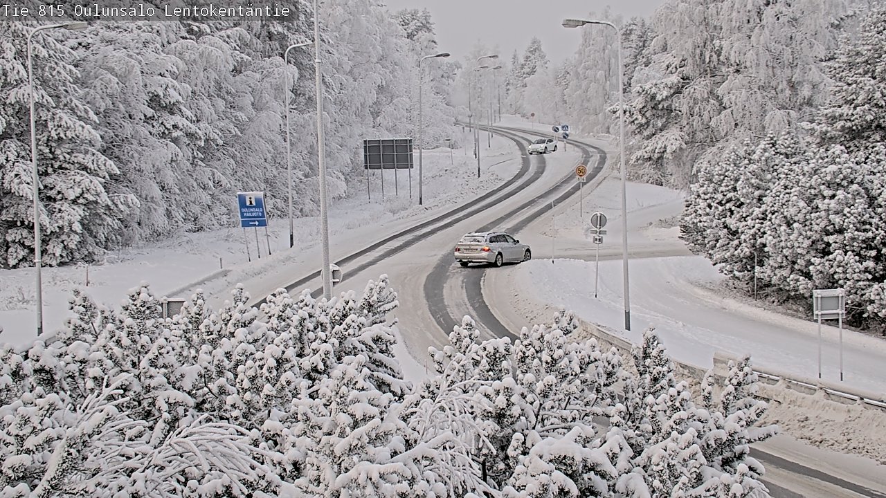Weather Camera Image Road 816 Oulunsalo, Lentokentäntie, Oulu, Pohjois-Pohjanmaa