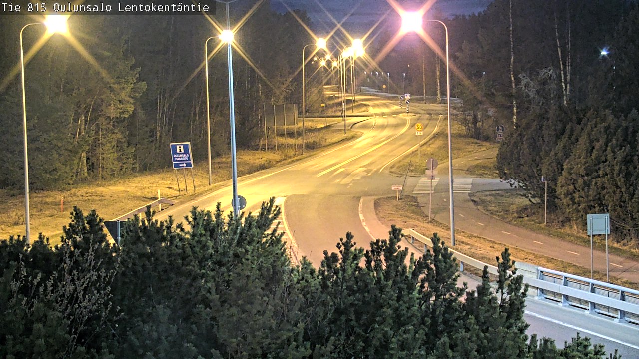 Weather Camera Image Road 816 Oulunsalo, Lentokentäntie, Oulu, Pohjois-Pohjanmaa