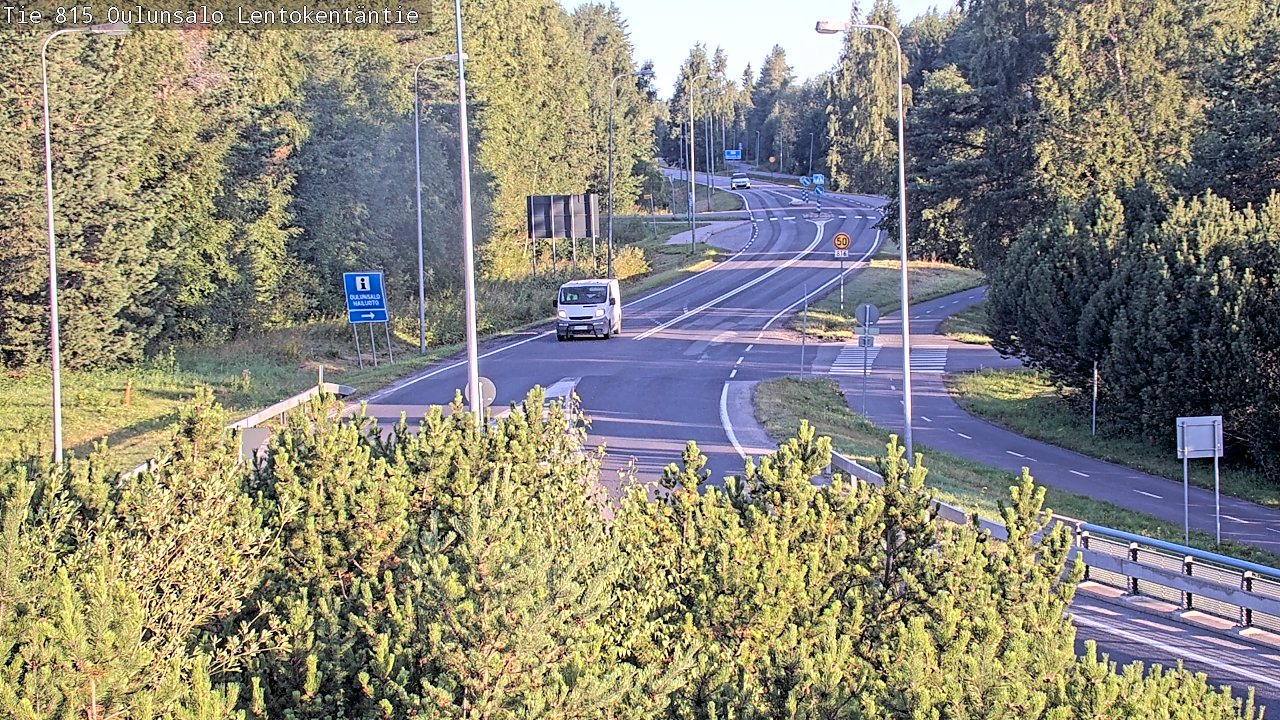 Weather Camera Image Road 816 Oulunsalo, Lentokentäntie, Oulu, Pohjois-Pohjanmaa