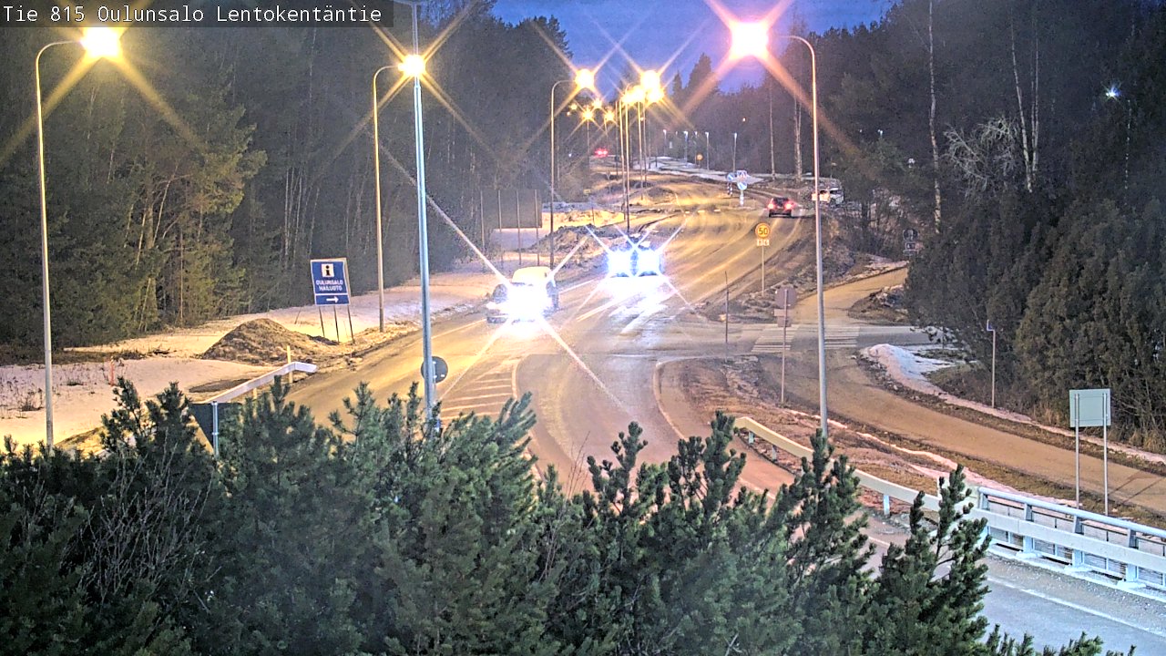 Weather Camera Image Road 816 Oulunsalo, Lentokentäntie, Oulu, Pohjois-Pohjanmaa