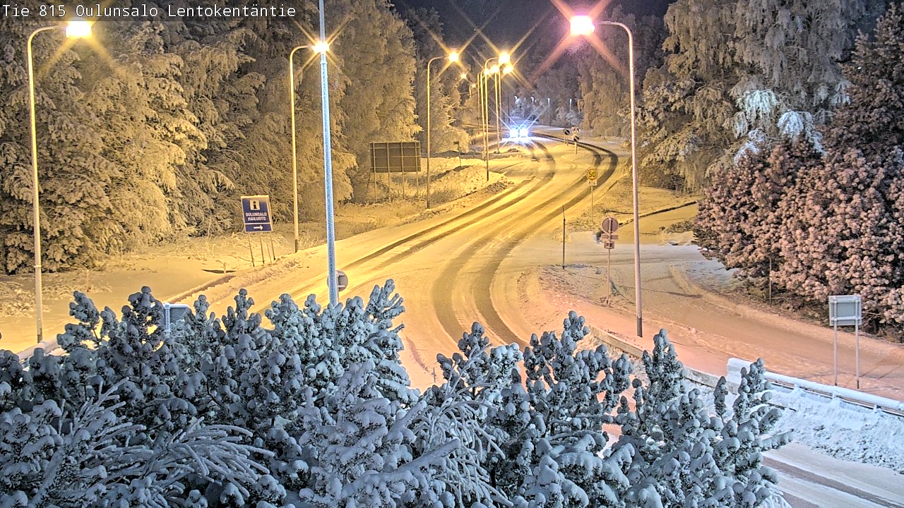 Weather Camera Image Road 816 Oulunsalo, Lentokentäntie, Oulu, Pohjois-Pohjanmaa
