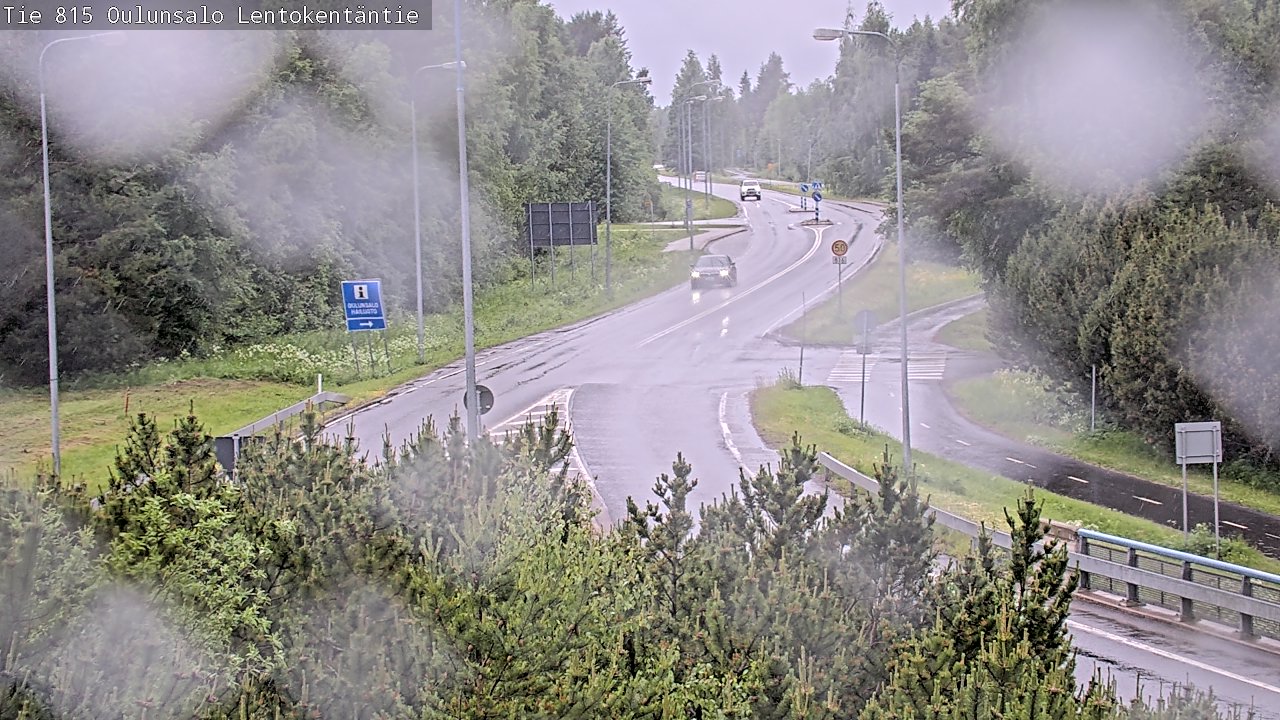 Weather Camera Image Väg 816 Uleåsalo, Lentokentäntie, Oulu, Pohjois-Pohjanmaa
