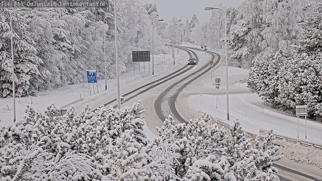 Weather Camera Image Road 816 Oulunsalo, Lentokentäntie, Oulu, Pohjois-Pohjanmaa