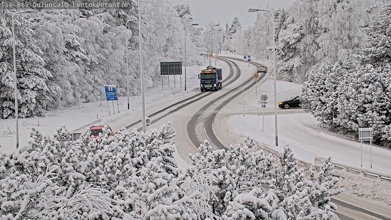 Weather Camera Image Road 816 Oulunsalo, Lentokentäntie, Oulu, Pohjois-Pohjanmaa