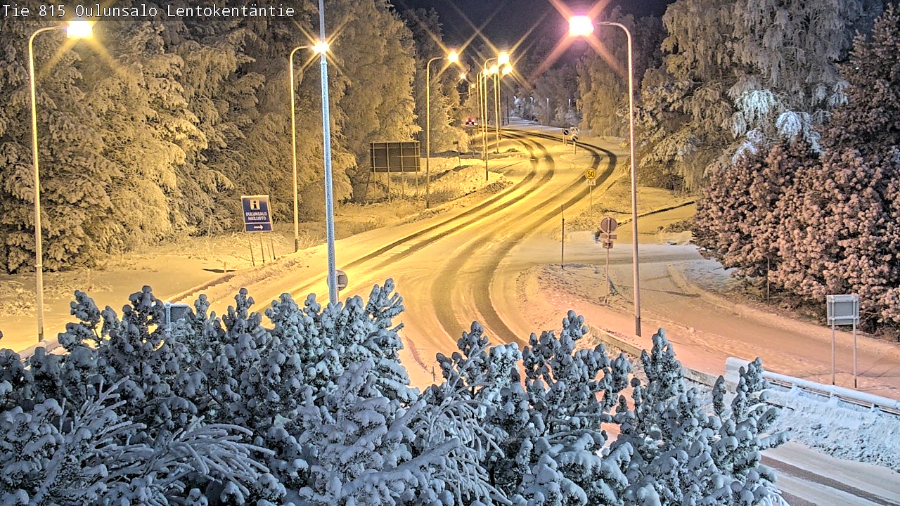 Weather Camera Image Road 816 Oulunsalo, Lentokentäntie, Oulu, Pohjois-Pohjanmaa