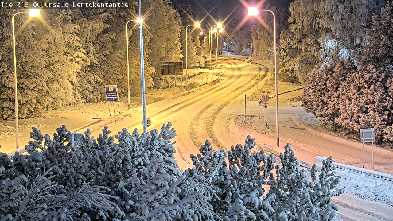 Weather Camera Image Road 816 Oulunsalo, Lentokentäntie, Oulu, Pohjois-Pohjanmaa