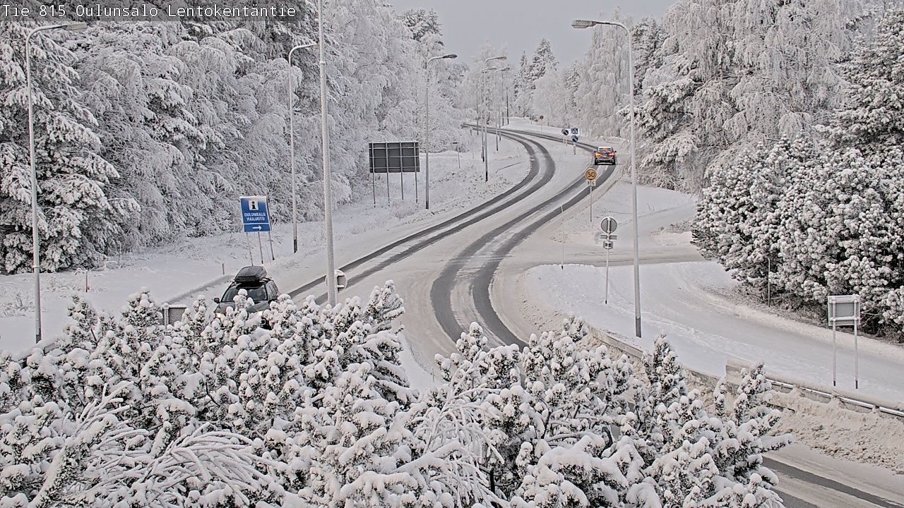 Weather Camera Image Road 816 Oulunsalo, Lentokentäntie, Oulu, Pohjois-Pohjanmaa