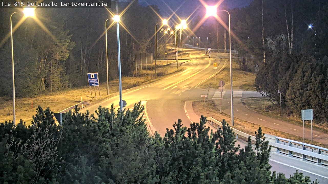 Weather Camera Image Road 816 Oulunsalo, Lentokentäntie, Oulu, Pohjois-Pohjanmaa